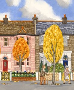 Woodcote Road in Autumn