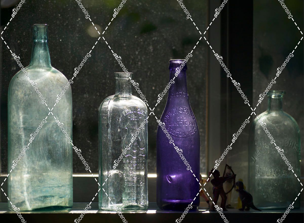 Still Life With Bottles And Found Figurines