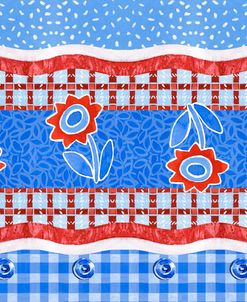 Red White + Blue Border