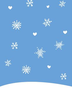Snowflakes Back Of Card