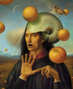 Man Counting Oranges