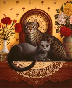 047 Mantel Cats