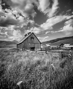 Black and White Barn