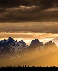 Mountains and Stormy Skies