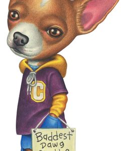 Brown Chihuahua Wearing Clothes
