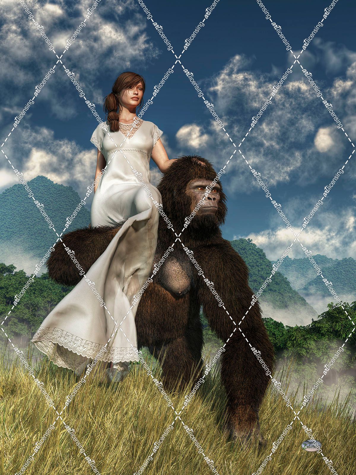 Ape And Girl