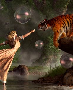 Surreal Tiger Bubble Water Dancer