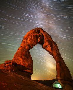 Delicate Arch Star Trails