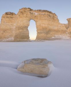 Winter Morning At Monument Rocks