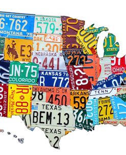 License Plate Map USA