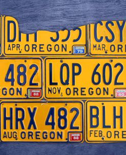 Oregon License Plate Map