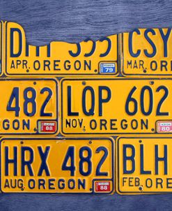 Oregon License Plate Map