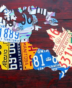 Canada License Plate Map