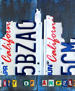 Los Angeles Skyline License Plate Art