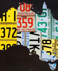 Australia License Plate Map