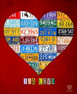 License Plate Art Heart