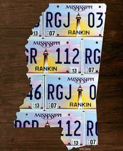 Mississippi License Plate Map
