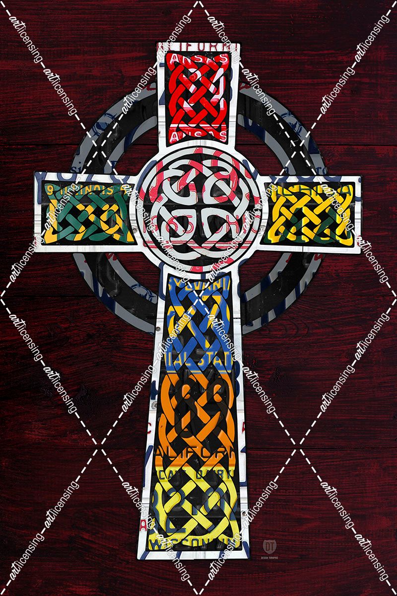 License Plate Art Celtic Cross