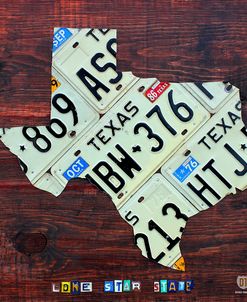 Texas License Plate Map Large