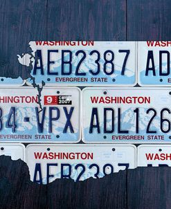 Washington License Plate Map