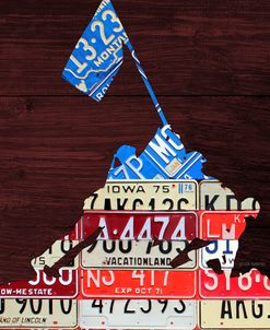 Iwo Jima License Plate Art