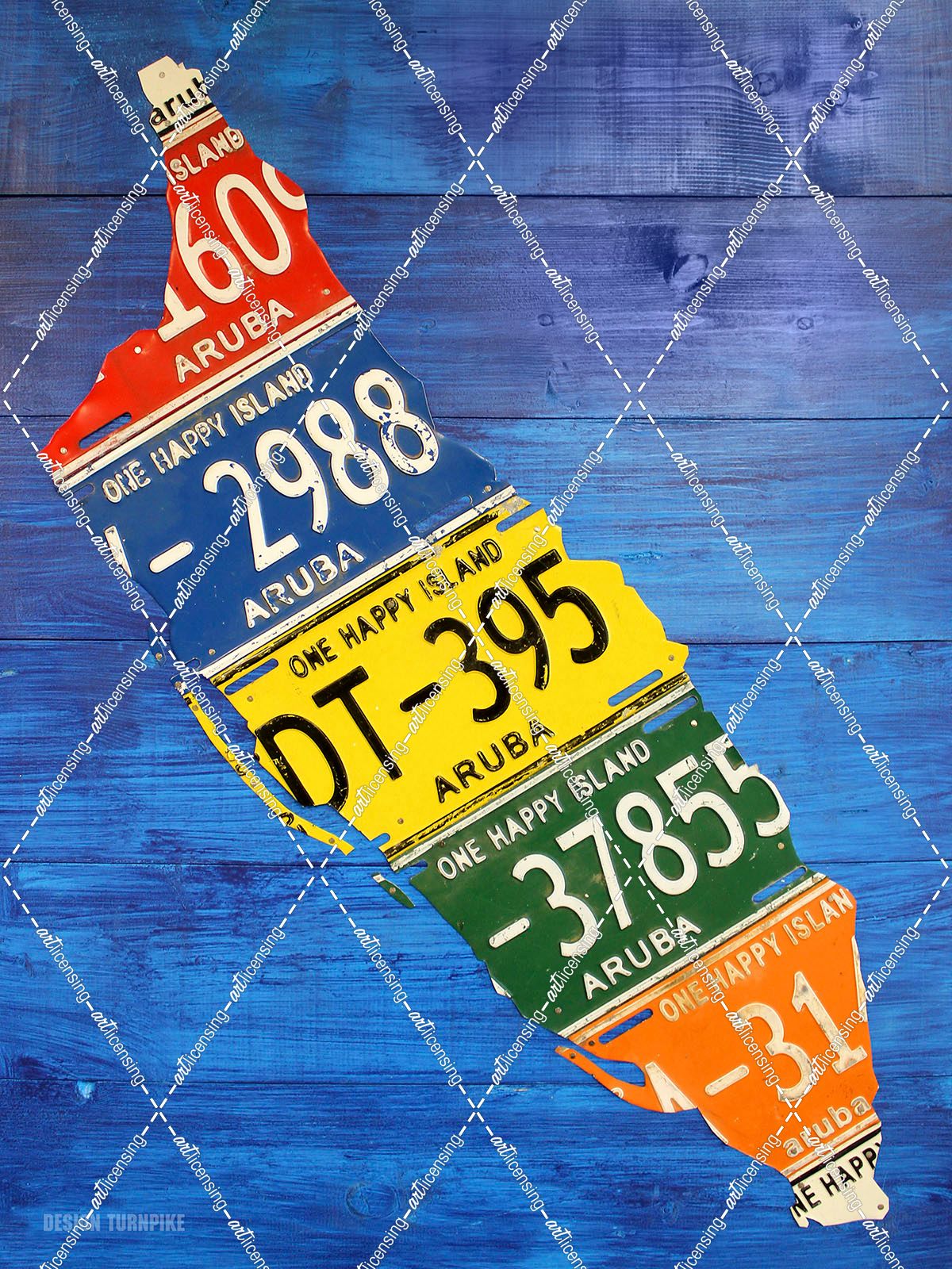 Aruba License Plate Map