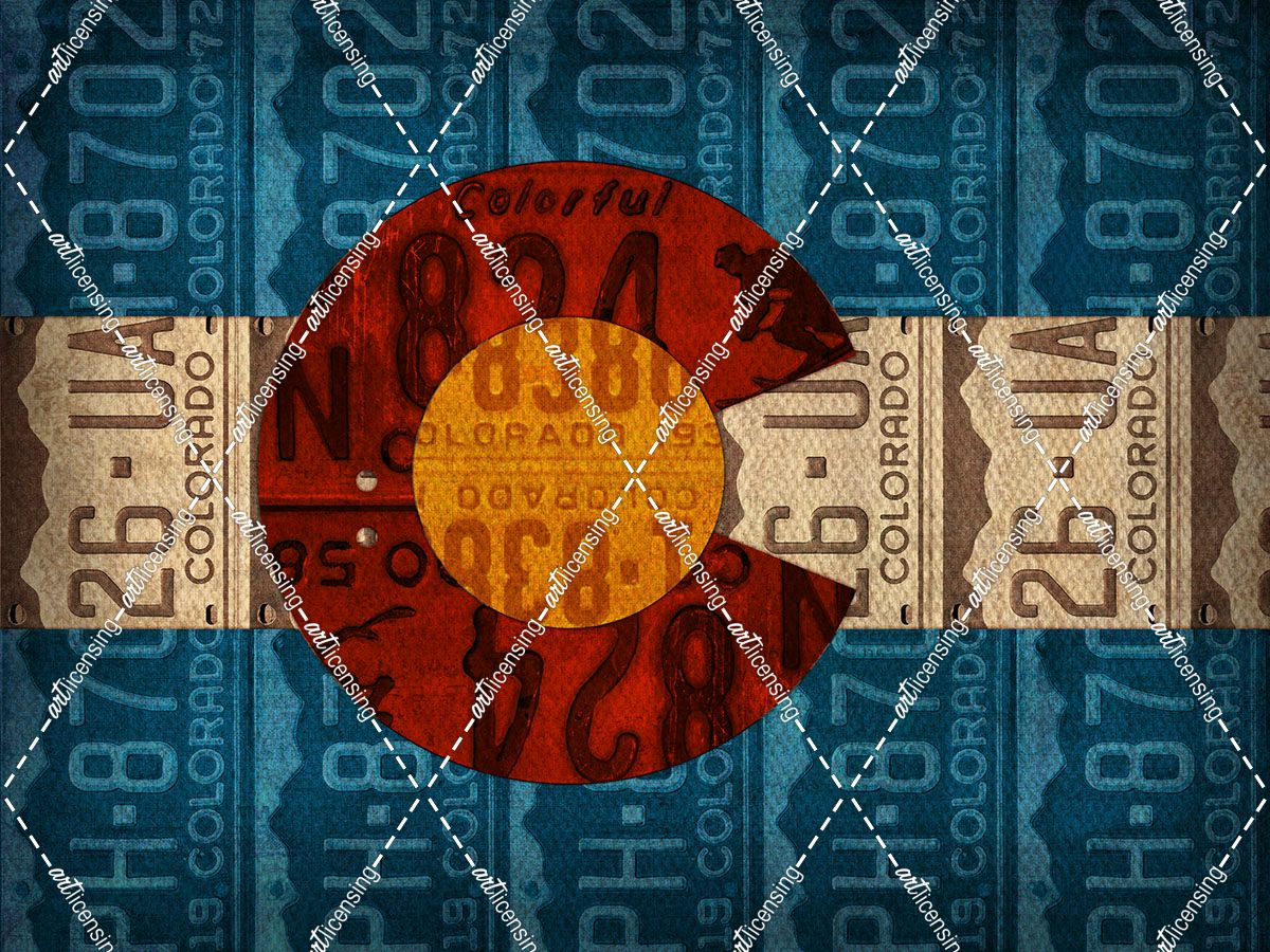 Colorado State Flag License Plates