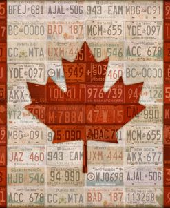 Canada License Plate Flag