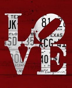 Love Word Art License Plates