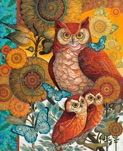 Owls in Bloom