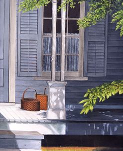Front Porch and Baskets