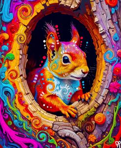 The Colorful Hollow Squirrel