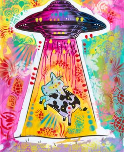 UFO Stealing Cow