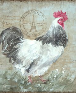 Rooster Paris Postmark 1 F