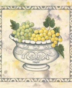 Green Grapes In A Silver Bowl
