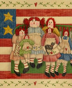 Rag Dolls With Flag