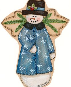 Blue Snowflake Jacket Snowman