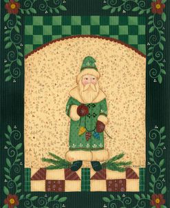 Green Antique Santa