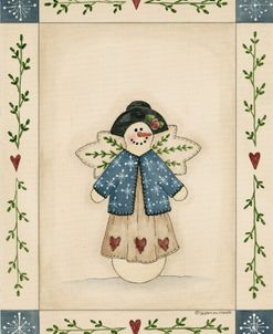 Blue Snowflake Jacket Snowwoman 1