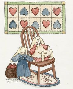 Bunnies With Chair