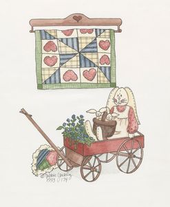 Bunny In Wagon