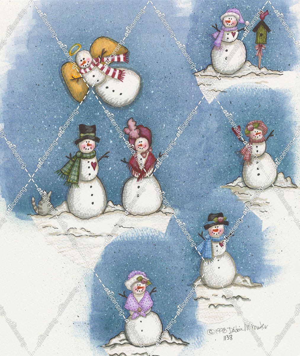 Snowman Collage