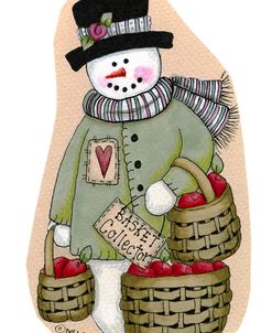 Basket Collector Snowman