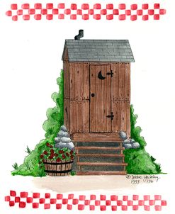 Wooden Outhouse