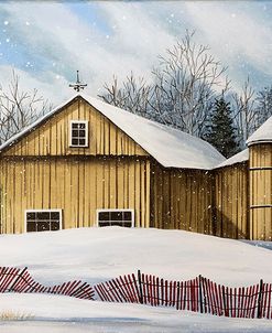 Yellow Barn Winter