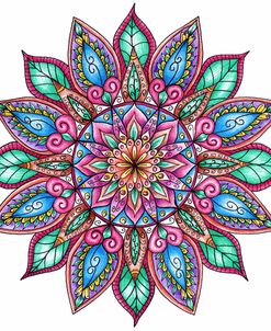 Coloured Mandala 9