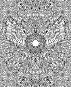 Owl Mandala Full Page
