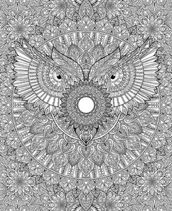 Owl Mandala Full Page