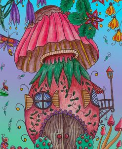 Mushroom House Coloured