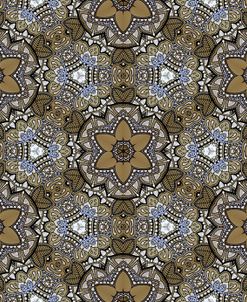 Beige White Black Doodle Pattern